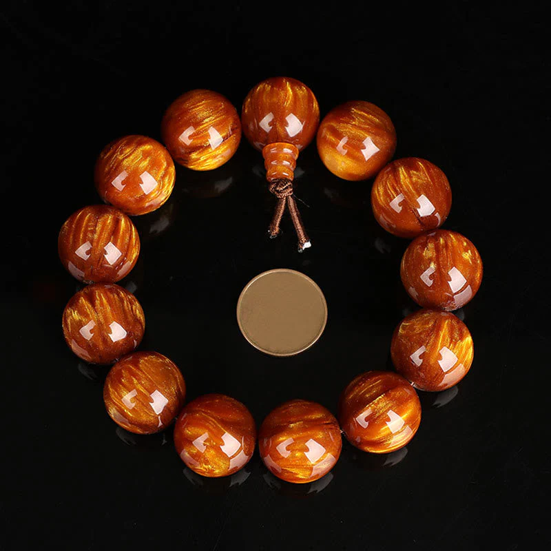 Golden Sea Willow Wrist Mala Bracelet for Success & Healing - Image 10