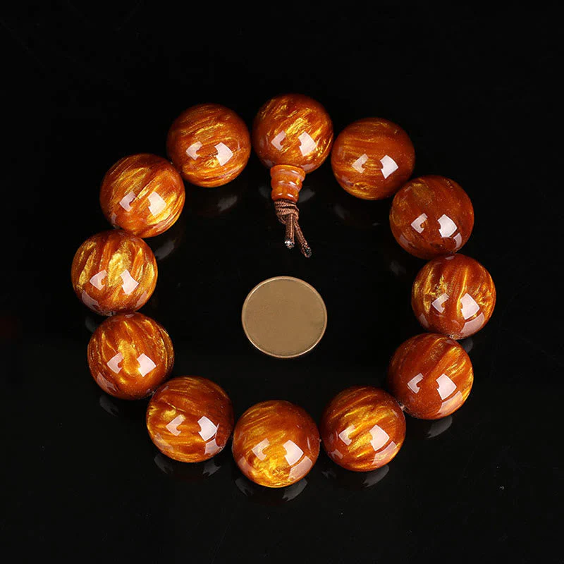 Golden Sea Willow Wrist Mala Bracelet for Success & Healing - Image 11