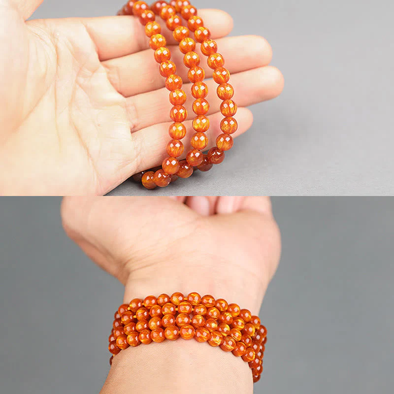 Golden Sea Willow Wrist Mala Bracelet for Success & Healing - Image 17