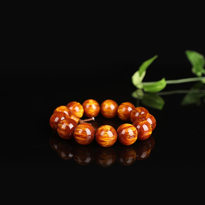 Golden Sea Willow Wrist Mala Bracelet for Success & Healing - Image 5