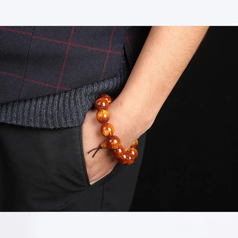 Golden Sea Willow Wrist Mala Bracelet for Success & Healing - Image 7