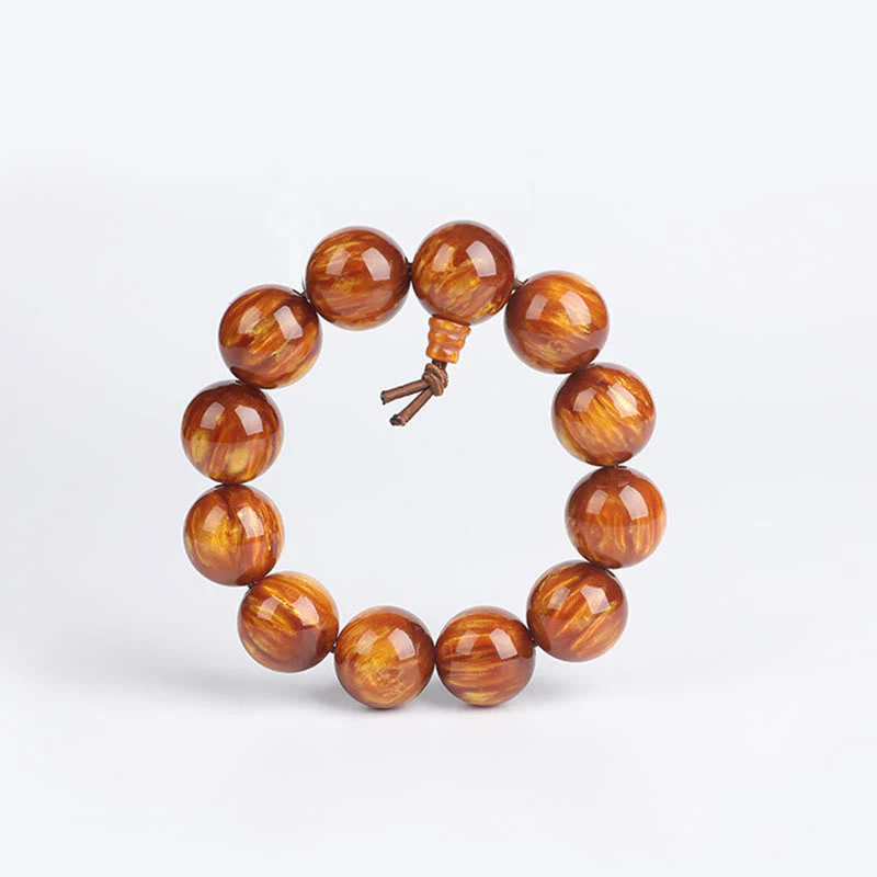 Golden Sea Willow Wrist Mala Bracelet for Success & Healing - Image 8