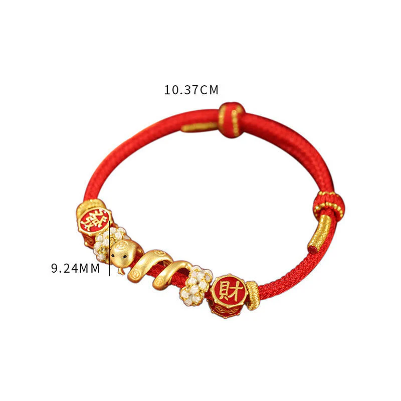 Golden Snake Prosperity Spiritual Jewelry Bracelet - Image 4