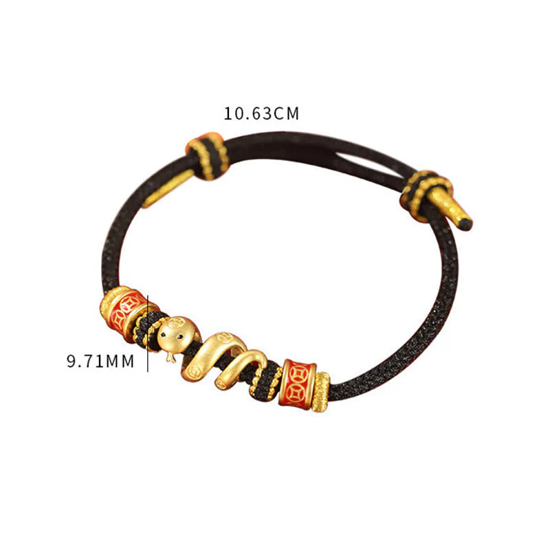 Golden Snake Prosperity Spiritual Jewelry Bracelet - Image 6