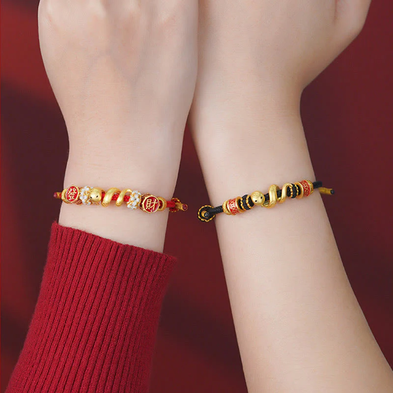 Golden Snake Prosperity Spiritual Jewelry Bracelet - Image 8