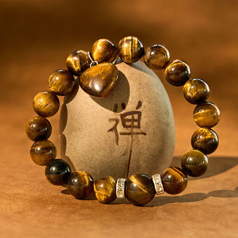 10mm Green Aventurine Love Heart Balance Bracelet - Image 5