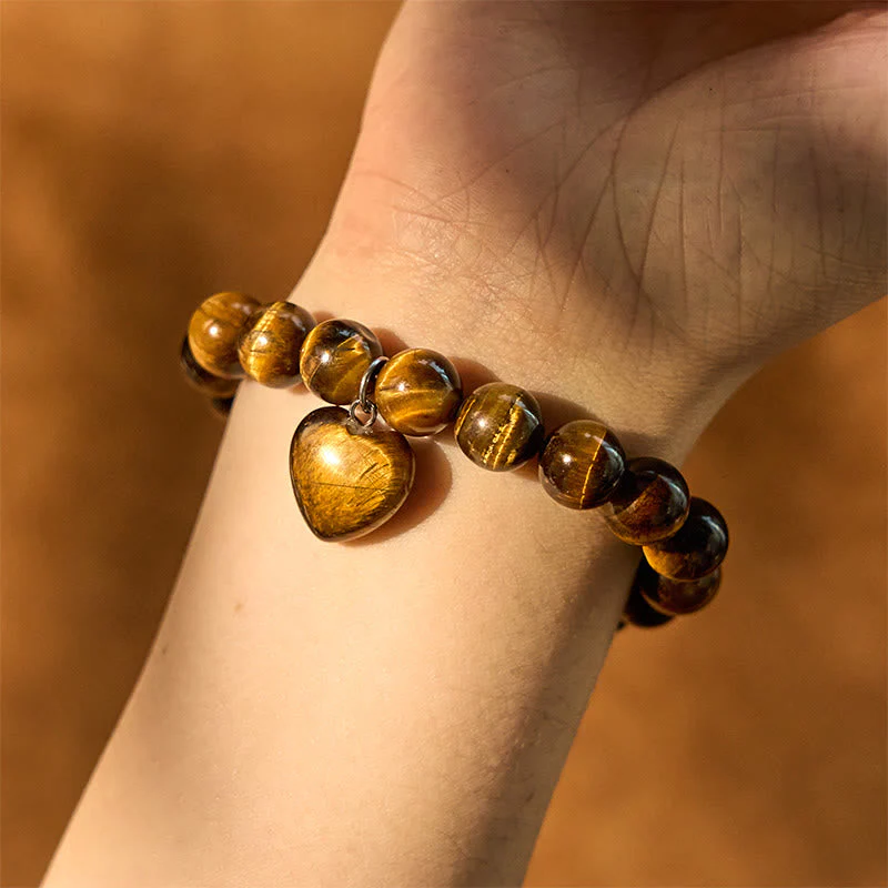 10mm Green Aventurine Love Heart Balance Bracelet - Image 7