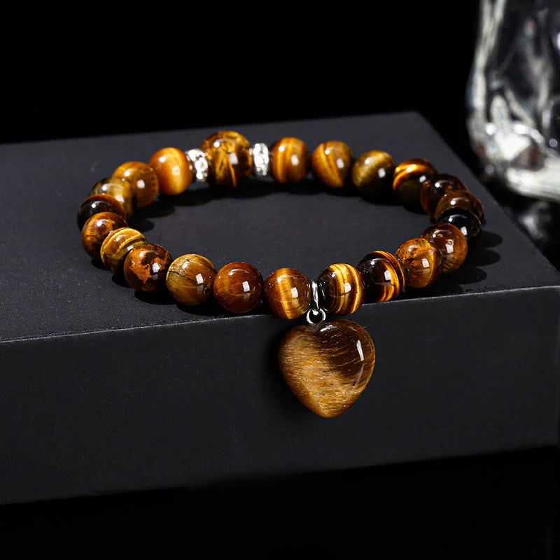 10mm Green Aventurine Love Heart Balance Bracelet - Image 8