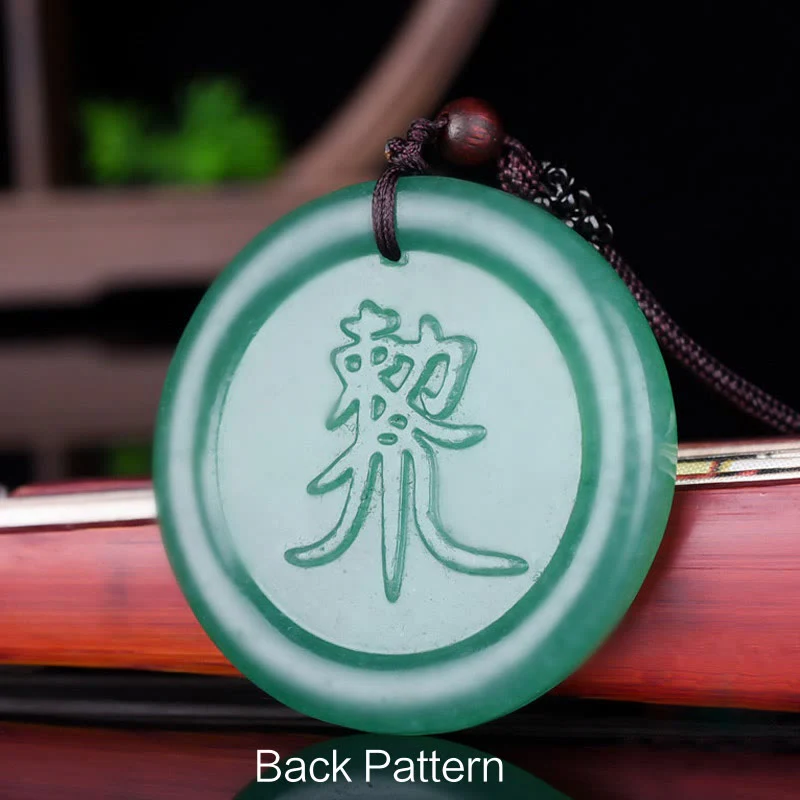 Green Aventurine Yin Yang Balance Necklace for Luck - Image 4