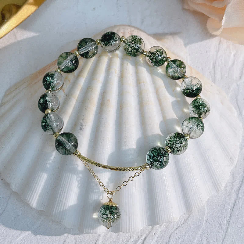 Green Phantom 14K Gold Confidence Charm Bracelet - Image 2