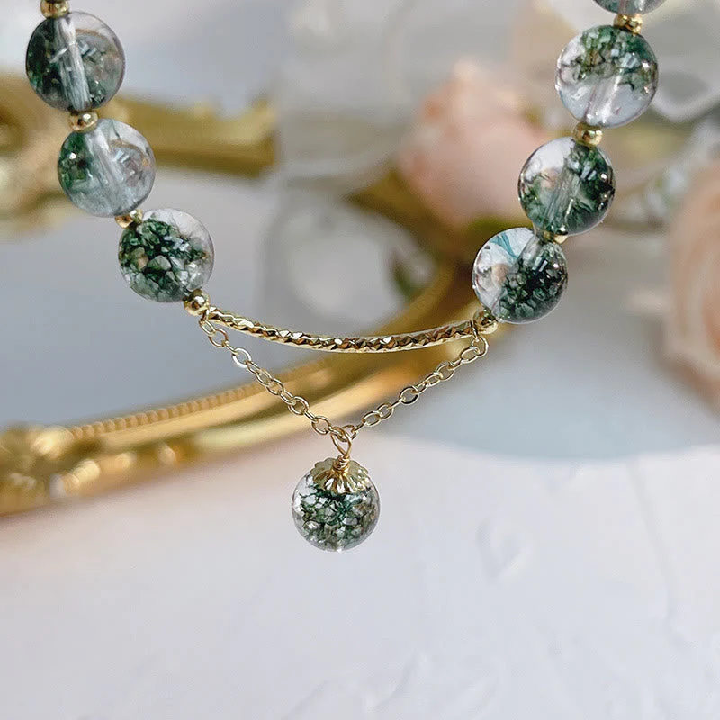 Green Phantom 14K Gold Confidence Charm Bracelet - Image 4