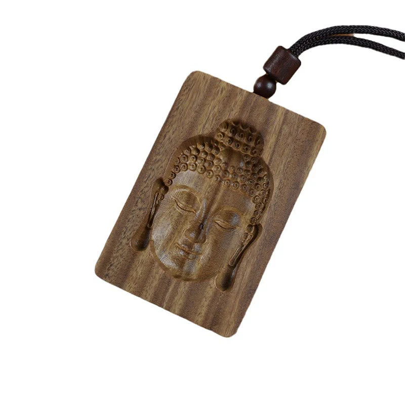 Green Sandalwood Buddha Necklace Pendant for Positive Energy - Image 9