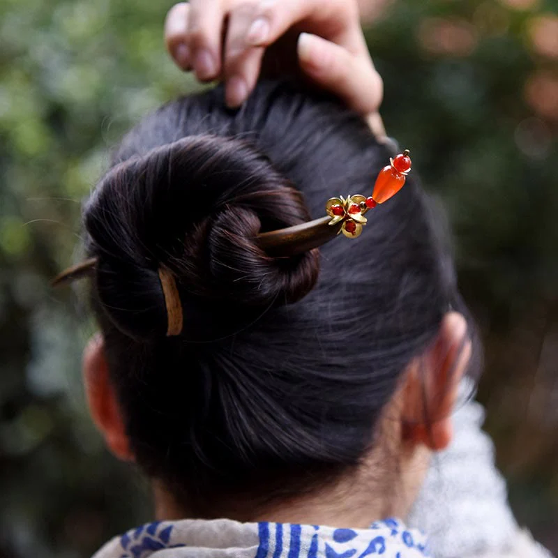 Green Sandalwood Chinese Hairpin for Soothing Harmony - Image 5