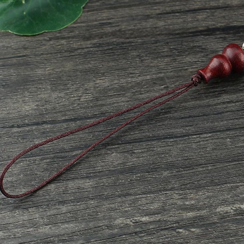 Spiritual Green Sandalwood Ebony Wood Phone Hanging Decoration - Image 13