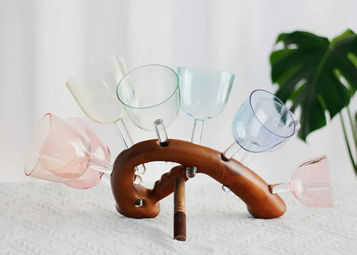 Colorful Crystal Singing Bowl with Handle - Image 4
