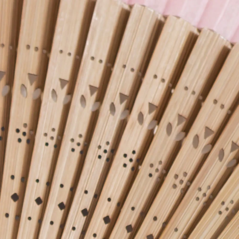 Handheld Gradient Bamboo Folding Fan for Spiritual Decor - Image 15