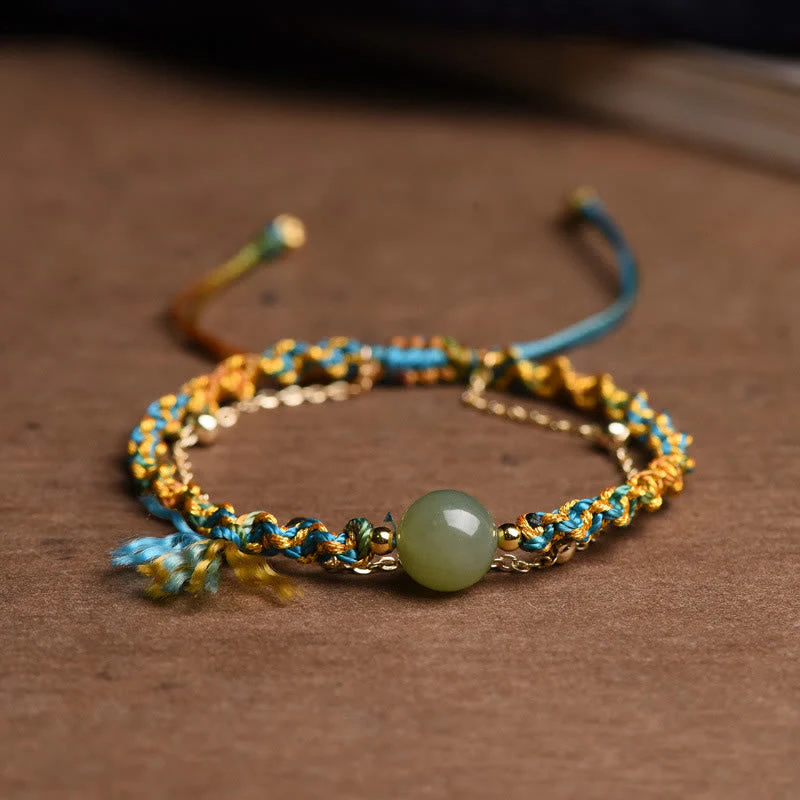 Handmade Double Layer Jade Bracelet | Luck & Abundance