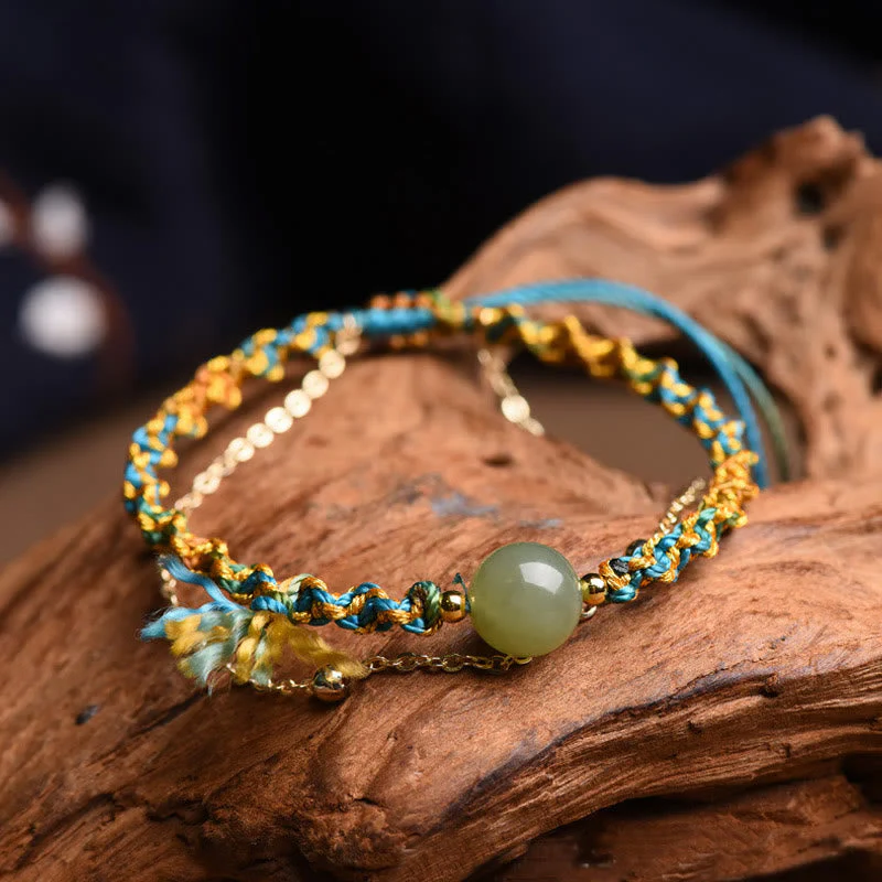 Handmade Double Layer Jade Bracelet | Luck & Abundance - Image 3
