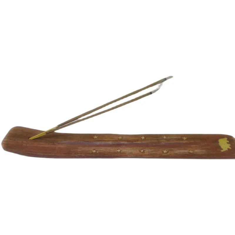Handmade Wood Incense Burner | Meditation Decoration - Image 6