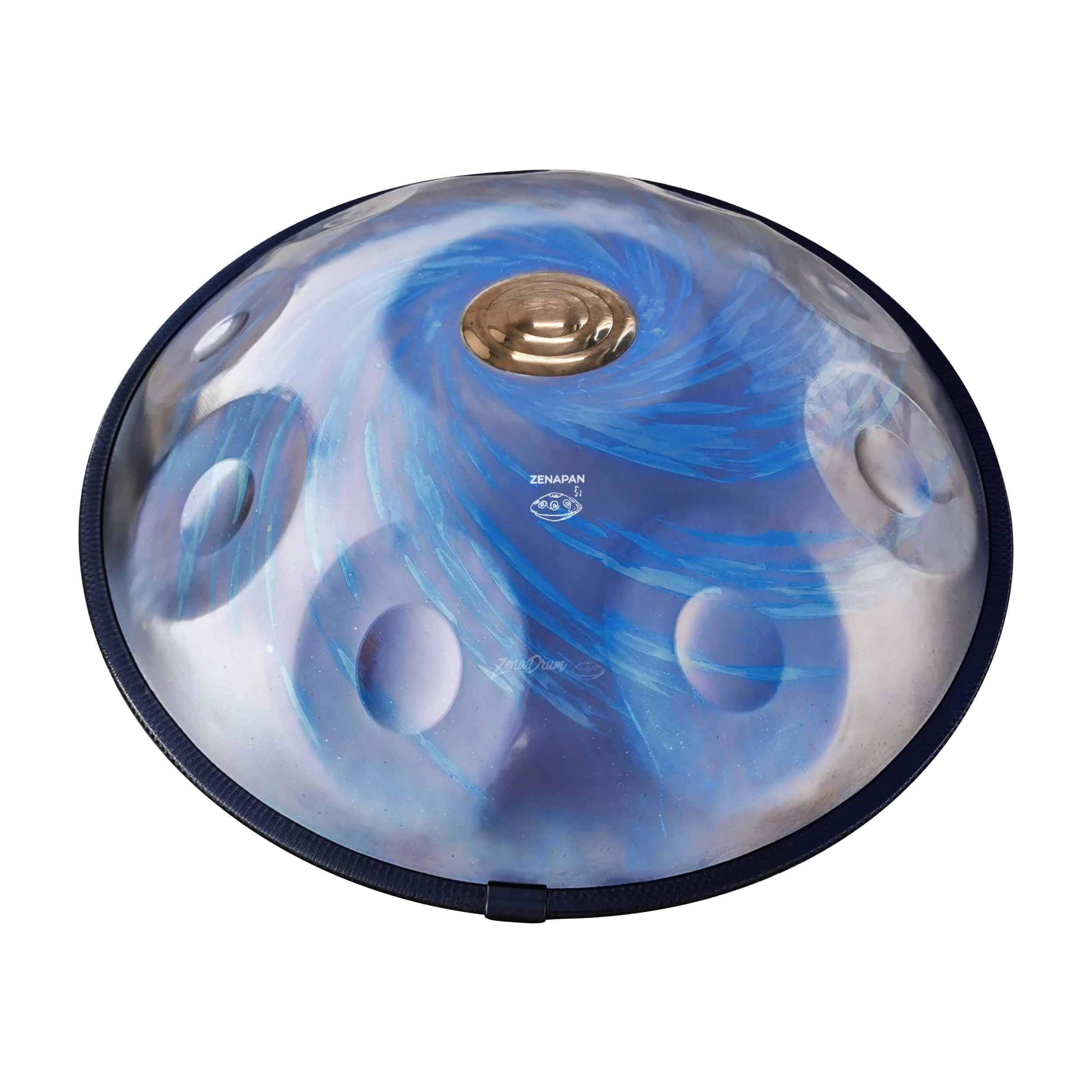Planet Blue D Minor Handpan Drum - 9 to 14 Notes for Sale - Image 3
