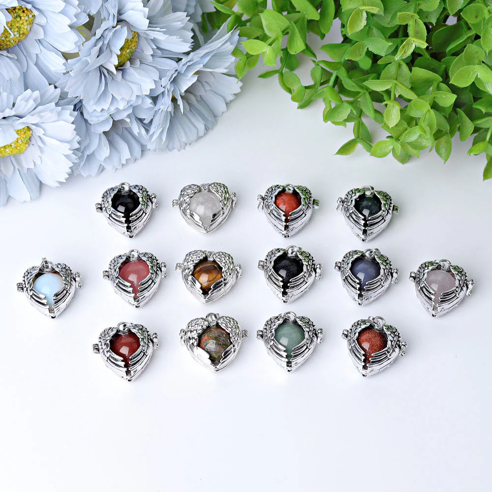 Heart Shape Crystal Pendant | Spiritual Healing Necklace