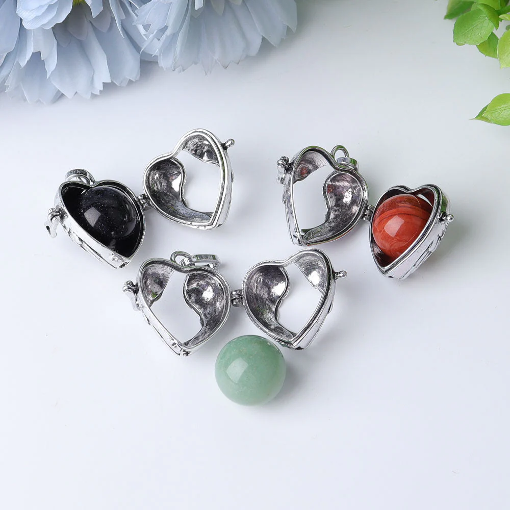Heart Shape Crystal Pendant | Spiritual Healing Necklace - Image 3