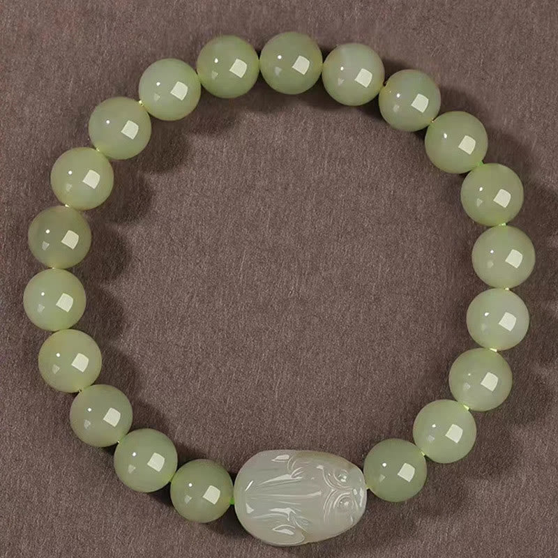 8mm Hetian Jade PiXiu Luck Bracelet for Prosperity & Protection - Image 4