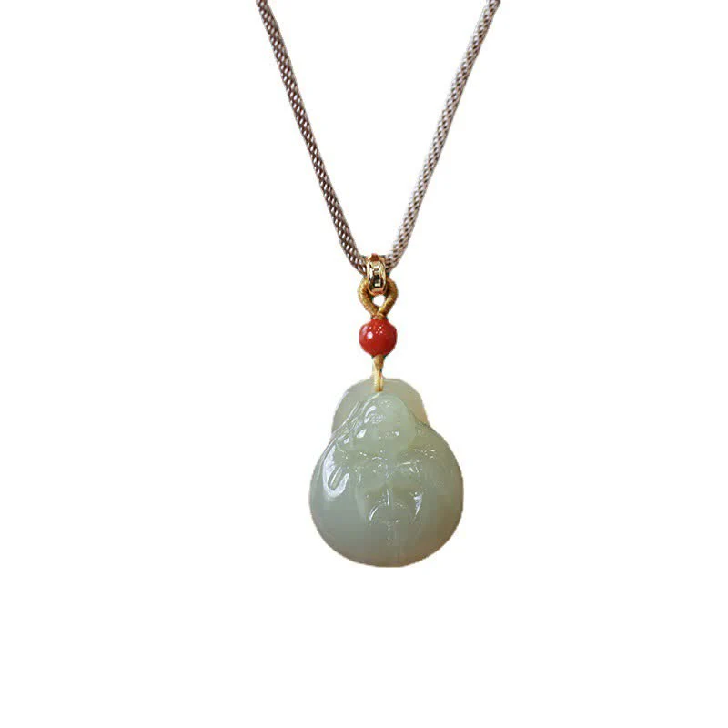 Hetian Jade Wealth Prosperity Necklace With Laughing Buddha Pendant - Image 7