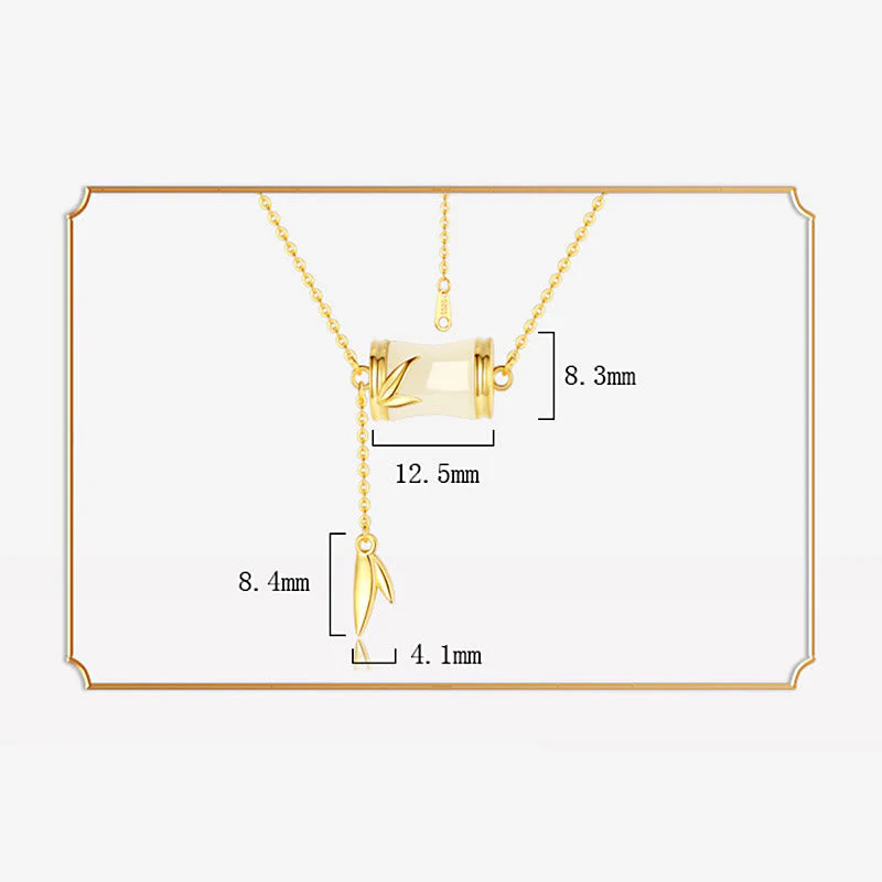 Hetian White Jade Luck Necklace & Bracelet | Sterling Silver & 22K Gold - Image 6