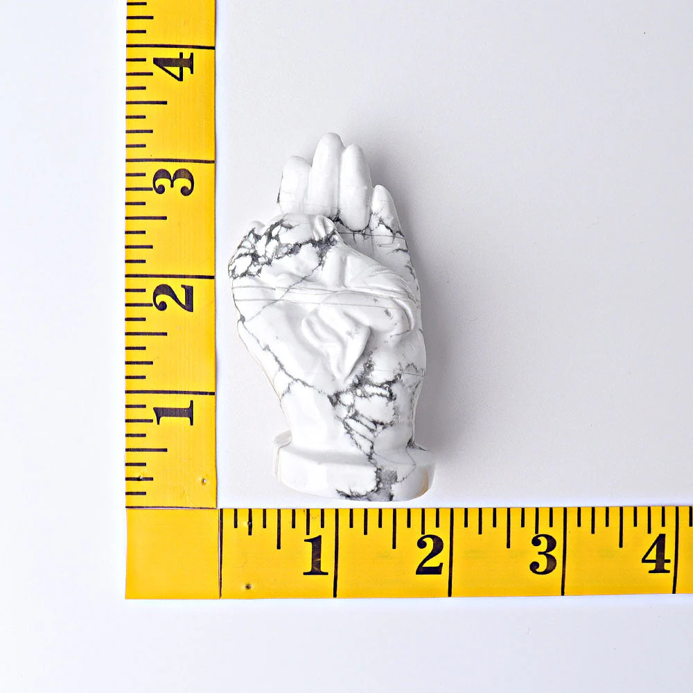 3-inch Howlite Sleeping Kid Hand Crystal Figurine for Healing - Image 5
