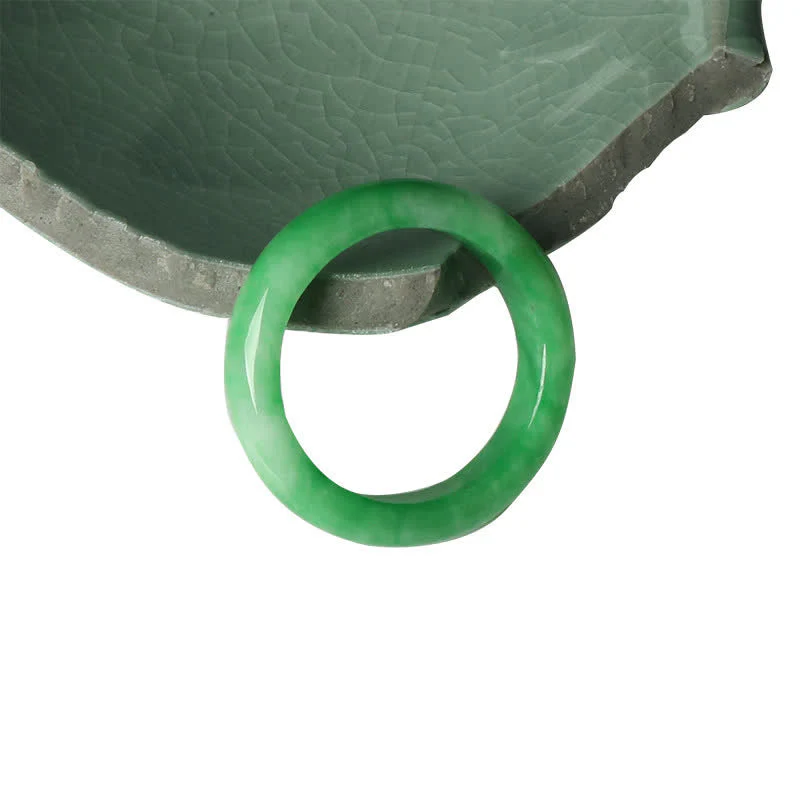 Unisex Jade Abundance Ring for Luck and Prosperity - Image 6
