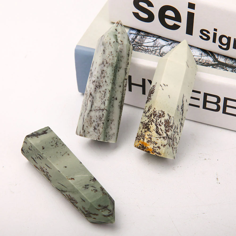 Set of 3 Polished Jade Crystal Points 2.5-3.5 Inch Healing - Image 4