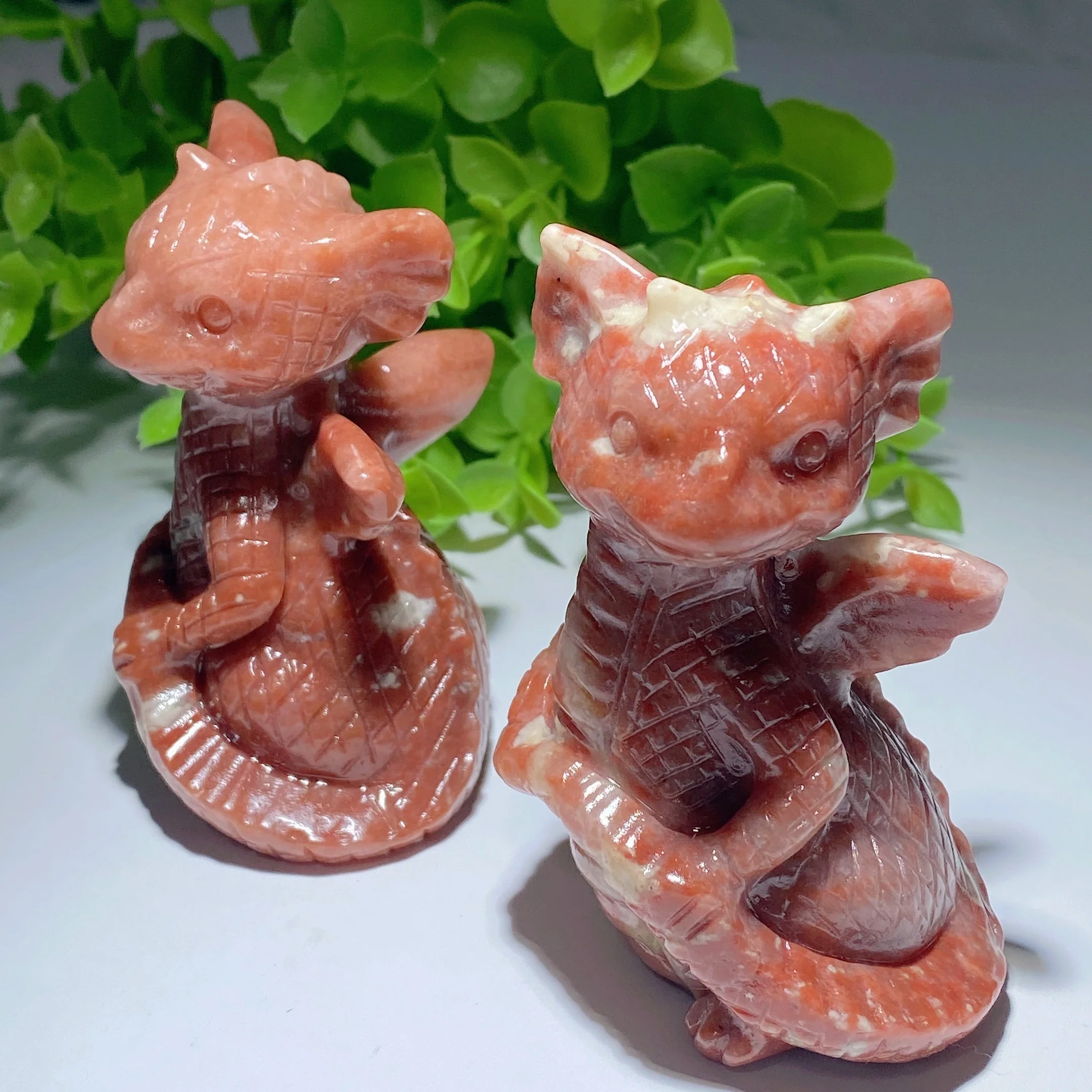 3.0 Inch Jade Dragon Carving Sculpture for Feng Shui - Image 2