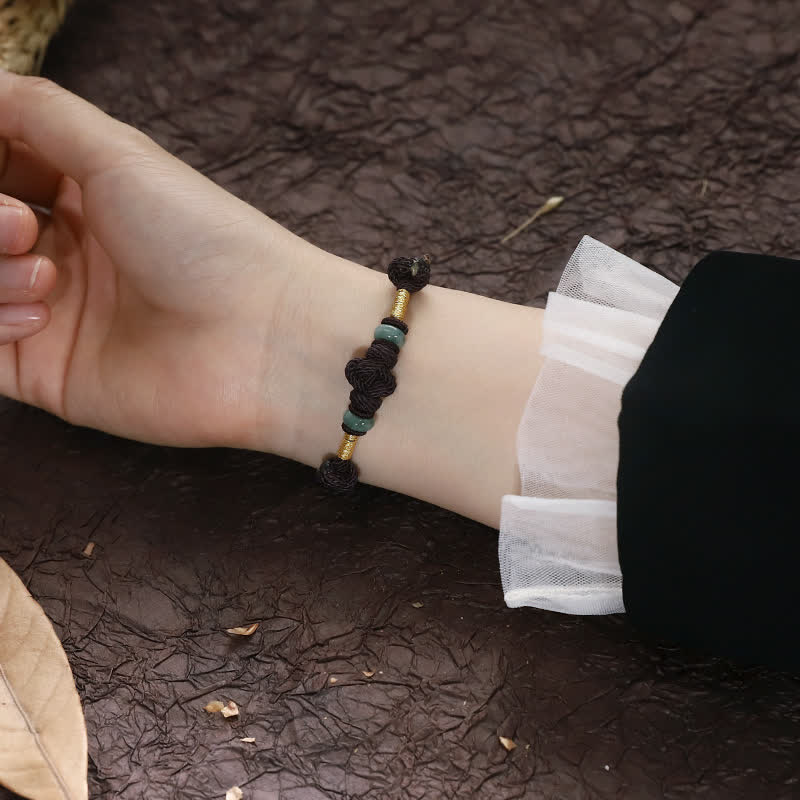 Adjustable Jade Luck Bracelet | Red String Fortune Knot - Image 11