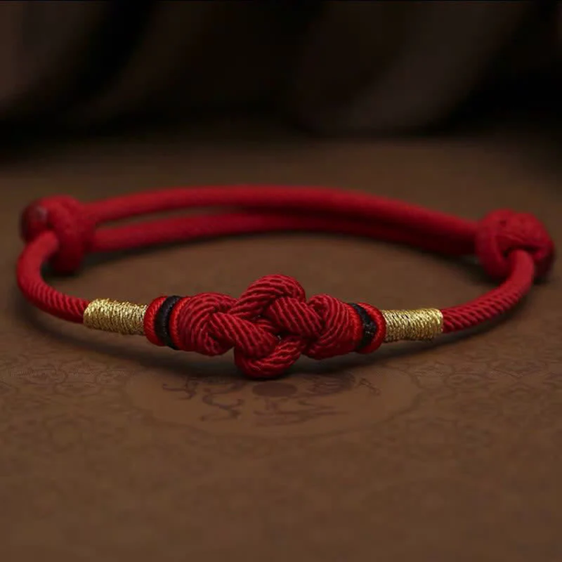 Adjustable Jade Luck Bracelet | Red String Fortune Knot - Image 13