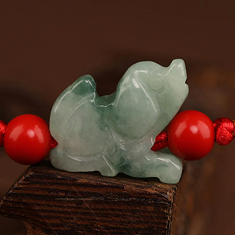 Jade Peace Buckle Red String Belly Chain for Spiritual Protection - Image 10