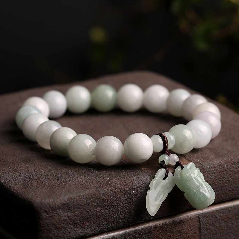 Jade Pixiu 10mm Success Bracelet for Prosperity & Wealth - Image 3