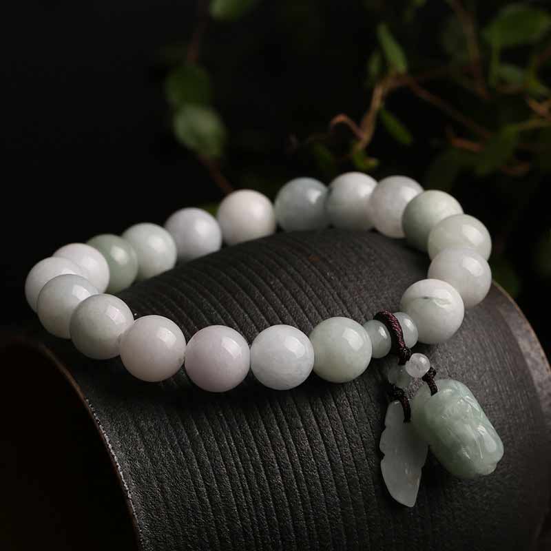 Jade Pixiu 10mm Success Bracelet for Prosperity & Wealth - Image 4