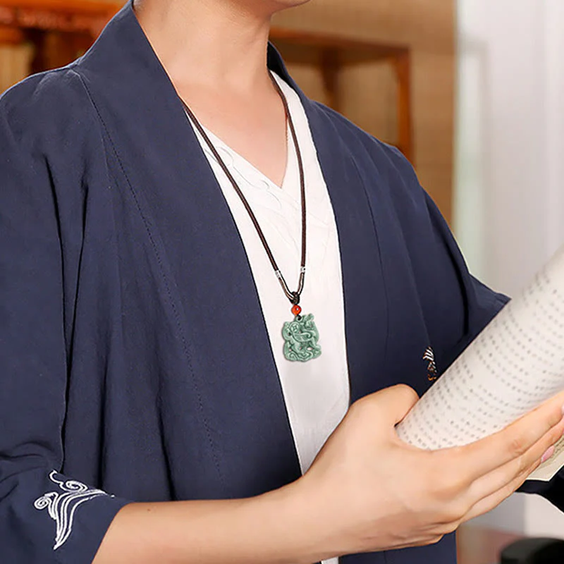Jade PiXiu Necklace for Wealth and Luck Spiritual Protection - Image 7
