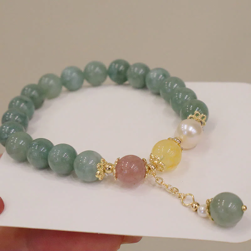 Jade Prosperity Abundance Bead Bracelet for Luck - Image 4
