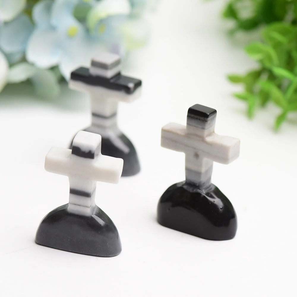 2.0 Inch Jade Tomb Crystal Carving for Halloween Decor - Image 2