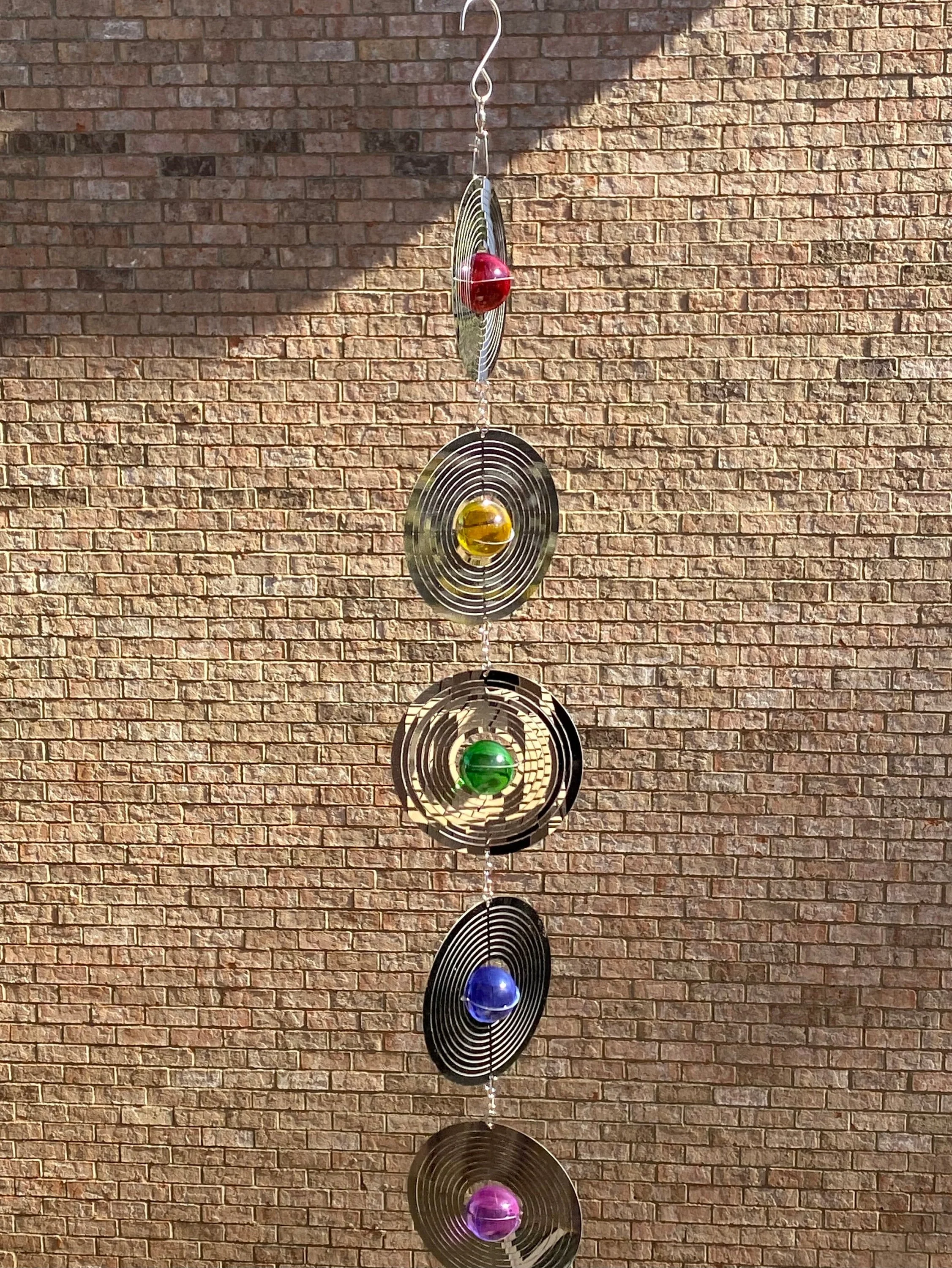 28" Crystal Wind Chimes: Colorful Outdoor Harmony - Image 4
