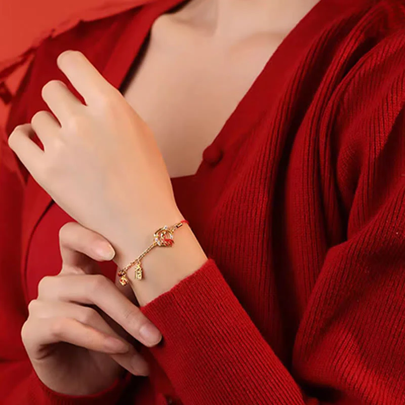 Red String 925 Sterling Silver Koi Fish Bracelet for Luck 13-17cm - Image 6