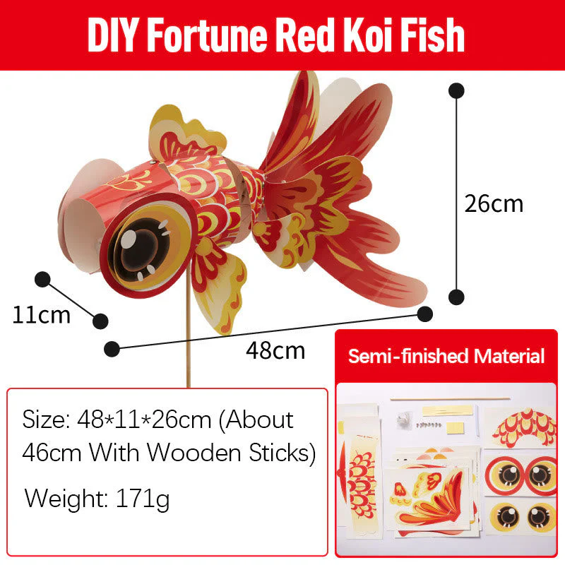 DIY Fortune Koi Fish Paper Lantern | Mid-Autumn Festival Decoration - Image 4