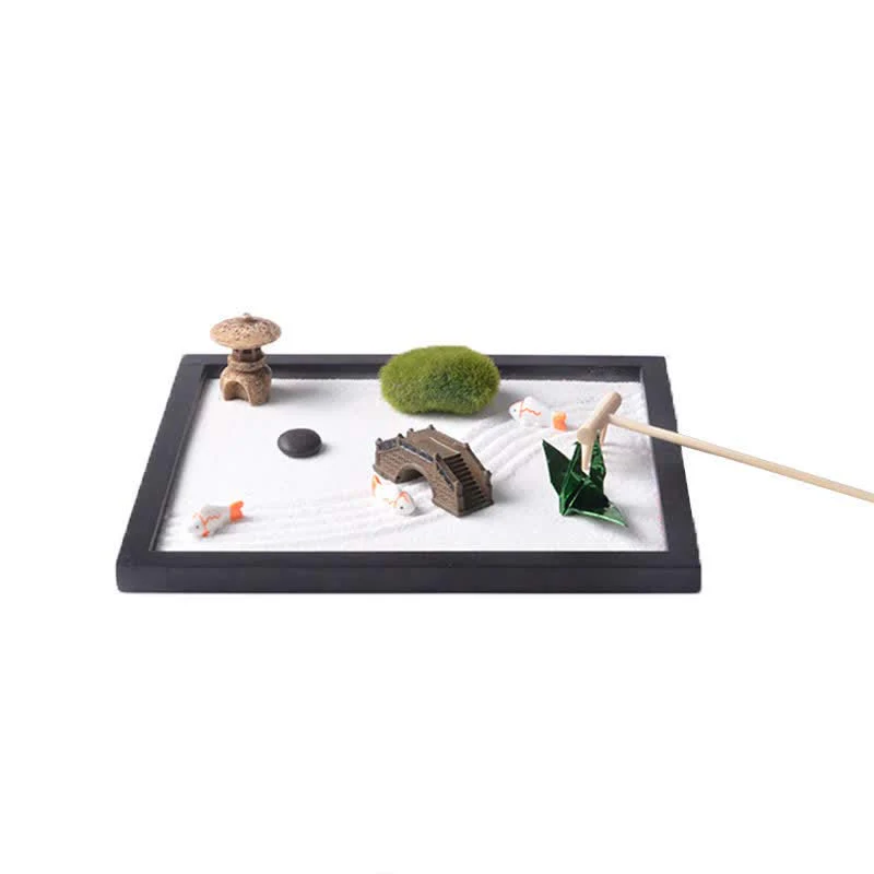 Koi Fish Zen Garden Decoration for Peaceful Meditation 21.5cm - Image 2