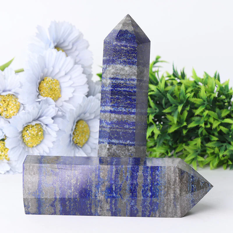 Lapis Lazuli Crystal Tower 5-9 Inch Healing Tower - Image 3