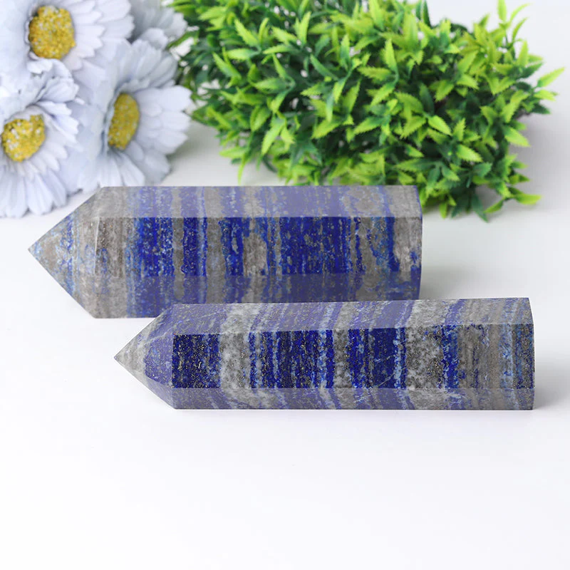 Lapis Lazuli Crystal Tower 5-9 Inch Healing Tower - Image 6