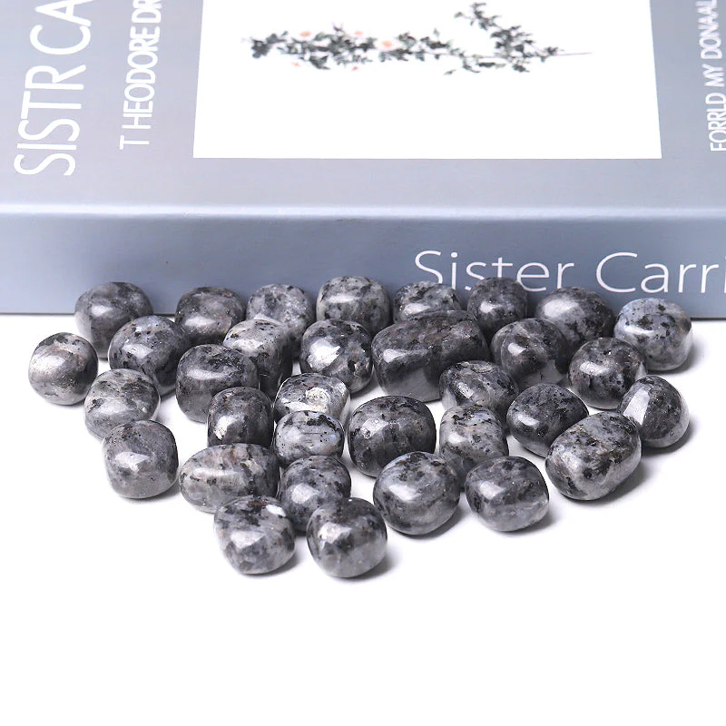 Polished Larvikite Crystal Tumbles 0.8-1.0 inch Natural Stones - Image 3