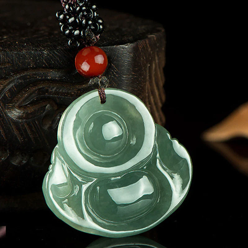 Laughing Buddha Jade Necklace Pendant | Abundance & Luck - Image 6