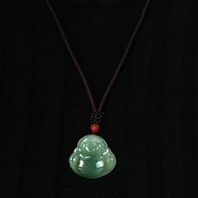 Laughing Buddha Jade Necklace Pendant | Abundance & Luck - Image 7